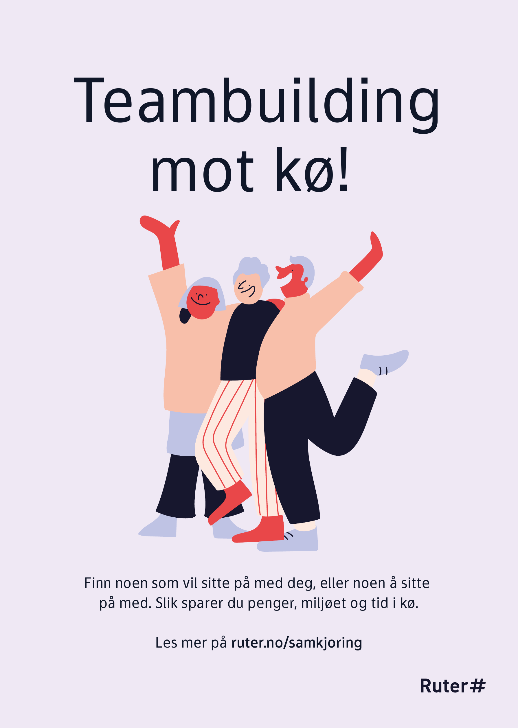 Plakat: Teambuilding mot kø!